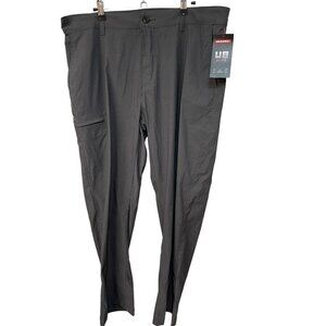 NWT UB Tech Union Bay Pants Mens 38x30 Charcoal Gray Rainier Travel Chino